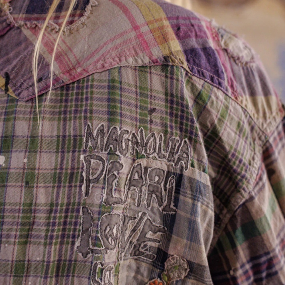 Magnolia Pearl Multicolor Patchwork Button up NWT… - image 6